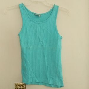 Vintage Ribbed Cotton Tank Top T-shirt size Small